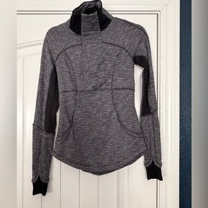 Lululemon Gray and Black Athletic Jacket